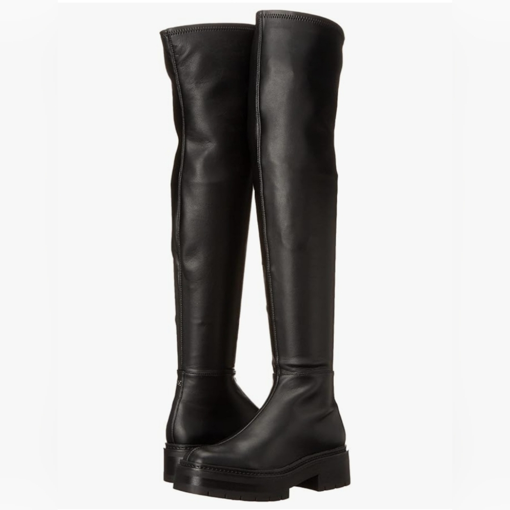 SAM EDELMAN // Black Over-the-Knee Leather Boots